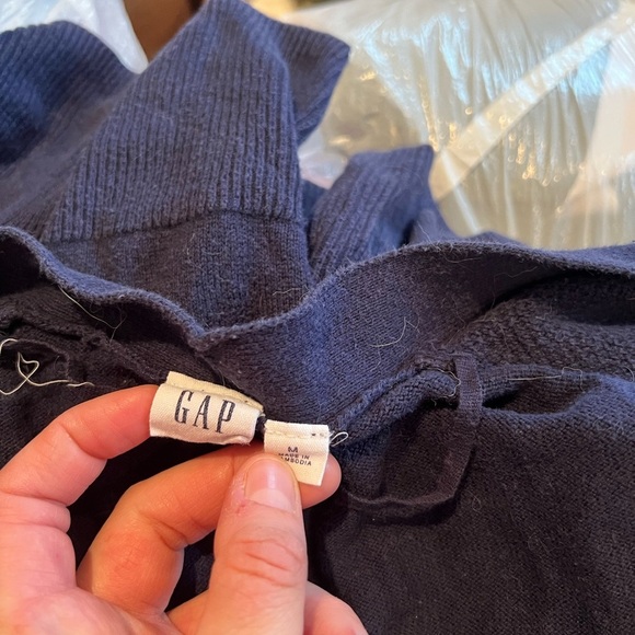 Gap - Navy Blue Open Front Cardigan - Picture 2 of 7